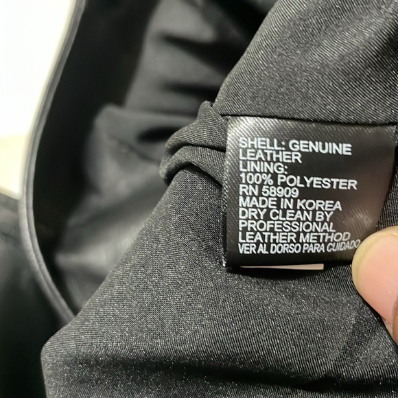 Antonio Melani Women's Leather Short Sleeve Dress - Picture 5 of 8